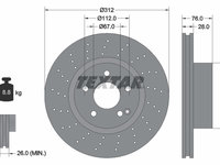 Disc frana punte fata (92099305 TEXTAR) MERCEDES-BENZ