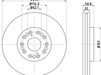 Disc frana punte fata (92109100 TEXTAR) LEXUS,TOYOTA