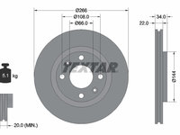 Disc frana punte fata (92111503 TEXTAR) Citroen,Citroen (DF-PSA),DS,FENGSHEN,MITSUBISHI (SOUEAST),OPEL,PEUGEOT,PEUGEOT (DF-PSA),VAUXHALL