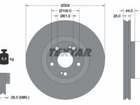 Disc frana punte fata (92112300 TEXTAR) RENAULT