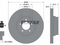 Disc frana punte fata (92122905 TEXTAR) BMW