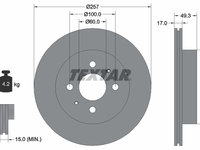 Disc frana punte fata (92131200 TEXTAR) CHEVROLET,SUZUKI