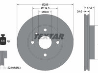 Disc frana punte fata (92133600 TEXTAR) BAOJUN (SGMW),BUICK (SGM),CHEVROLET,CHEVROLET (SGM),DAEWOO,HOLDEN,SUZUKI