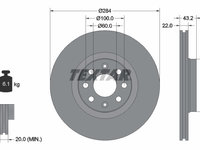 Disc frana punte fata (92145803 TEXTAR) FIAT,OPEL,VAUXHALL