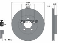 Disc frana punte fata (92152403 TEXTAR) CHRYSLER,DODGE,PLYMOUTH