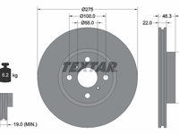 Disc frana punte fata (92156200 TEXTAR) DAIHATSU,TOYOTA