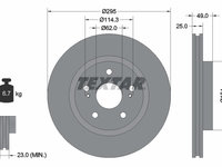 Disc frana punte fata (92156503 TEXTAR) SUZUKI