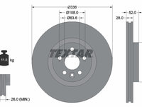 Disc frana punte fata (92168203 TEXTAR) VOLVO,VOLVO (CHANGAN),VOLVO ASIA