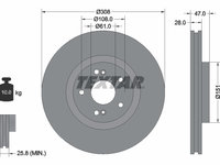 Disc frana punte fata (92174005 TEXTAR) RENAULT