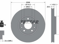 Disc frana punte fata (92195603 TEXTAR) RENAULT,RENAULT (DFAC),SAMSUNG