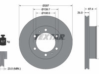 Disc frana punte fata (92222600 TEXTAR) TOYOTA