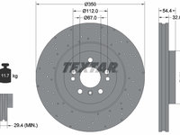 Disc frana punte fata (92254405 TEXTAR) MERCEDES-BENZ