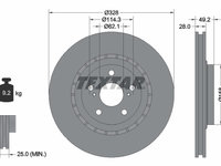 Disc frana punte fata (92259403 TEXTAR) LEXUS,TOYOTA,TOYOTA (GAC)