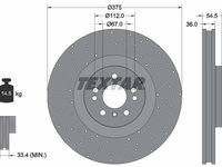 Disc frana punte fata (92279805 TEXTAR) MERCEDES-BENZ