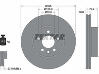 Disc frana punte fata (92305905 TEXTAR) MAN,VW