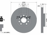 Disc frana punte fata (92334805 TEXTAR) AUDI,AUDI (FAW),VW