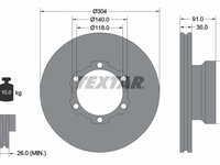 Disc frana punte fata (93087400 TEXTAR) MERCEDES-BENZ