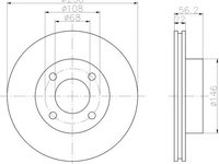 Disc frana punte fata AUDI CABRIOLET (8G7, B4) - OEM -MAXGEAR: 19-0997|19-0997 - W02338967 - LIVRARE DIN STOC in 24 ore!!!