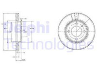 Disc frana punte fata (BG2109 DELPHI) AUDI,SEAT,VW