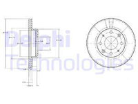 Disc frana punte fata (BG2451 DELPHI) HONDA,ROVER