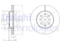 Disc frana punte fata (BG2759 DELPHI) HONDA,LOTUS,MG,ROVER