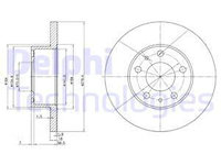 Disc frana punte fata (BG2845 DELPHI) Citroen,FIAT,PEUGEOT