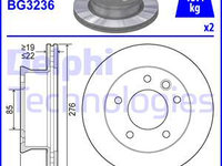 Disc frana punte fata (BG3236 DELPHI) MERCEDES-BENZ,NISSAN,VW