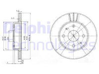 Disc frana punte fata (BG3555 DELPHI) DAIHATSU,SUBARU,TOYOTA