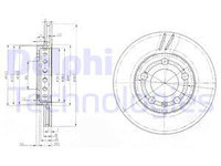 Disc frana punte fata (BG3695 DELPHI) SKODA,VW