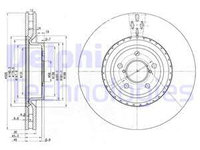 Disc frana punte fata (BG3818 DELPHI) SUBARU