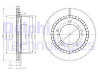 Disc frana punte fata (BG3820 DELPHI) SUZUKI