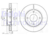 Disc frana punte fata (BG3987 DELPHI) MITSUBISHI,SMART