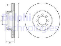 Disc frana punte fata (BG4679C DELPHI) MERCEDES-BENZ