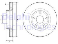 Disc frana punte fata (BG4831C DELPHI) FORD USA