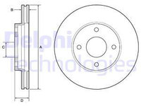 Disc frana punte fata (BG4953C DELPHI) FORD