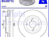 Disc frana punte fata (BG4971C DELPHI) SUZUKI