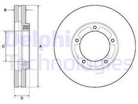 Disc frana punte fata (BG9139 DELPHI) FUSO (MITSUBISHI),MITSUBISHI