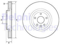 Disc frana punte fata (BG9166C DELPHI) JAGUAR