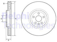 Disc frana punte fata (BG9178C DELPHI) JAGUAR,LAND ROVER