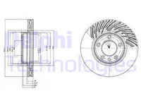 Disc frana punte fata (BG9949 DELPHI) PORSCHE,VW