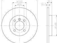 Disc frana punte fata BMW 3 Cabriolet (E30) - OEM - MAXGEAR: 19-2664 - W02746297 - LIVRARE DIN STOC in 24 ore!!!