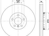 Disc frana punte fata BMW 5 Touring (F11) - Cod intern: W20141242 - LIVRARE DIN STOC in 24 ore!!!