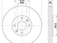 Disc frana punte fata CITROEN C5 I Estate (DE_) - OEM - MAXGEAR: 19-1067 - W02307914 - LIVRARE DIN STOC in 24 ore!!!