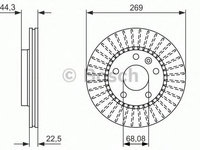 Disc frana punte fata DACIA DUSTER 1,5DCI/1,6 16V 10-269*22,4 - Cod intern: W20270963 - LIVRARE DIN STOC in 24 ore!!!