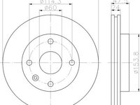 Disc frana punte fata DAEWOO EVANDA (KLAL) - OEM - MAXGEAR: 19-2255 - W02747338 - LIVRARE DIN STOC in 24 ore!!!