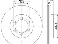 Disc frana punte fata DAEWOO KORANDO (KJ) - OEM - MAXGEAR: 19-2529 - W02746886 - LIVRARE DIN STOC in 24 ore!!!