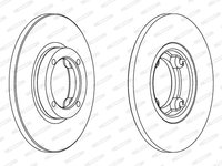 Disc frana punte fata (DDF1076C FERODO PREMIER) CHEVROLET,CHEVROLET (SGMW),DAEWOO,FSO