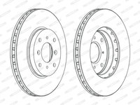 Disc frana punte fata (DDF1119C FERODO PREMIER) HONDA