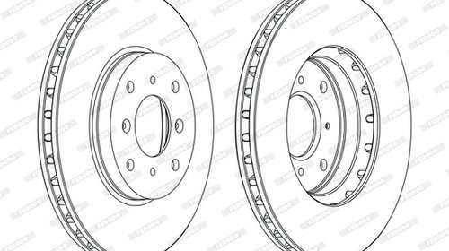 Disc frana punte fata (DDF1119C FERODO PREMIE