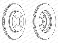 Disc frana punte fata (DDF1710C FERODO PREMIER) ASTON MARTIN,TOYOTA